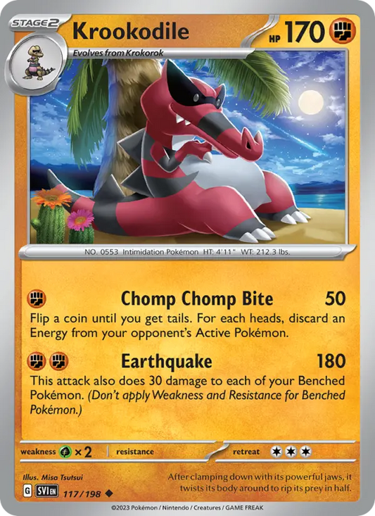 Krookodile 117 Scarlet & Violet Pokesingles