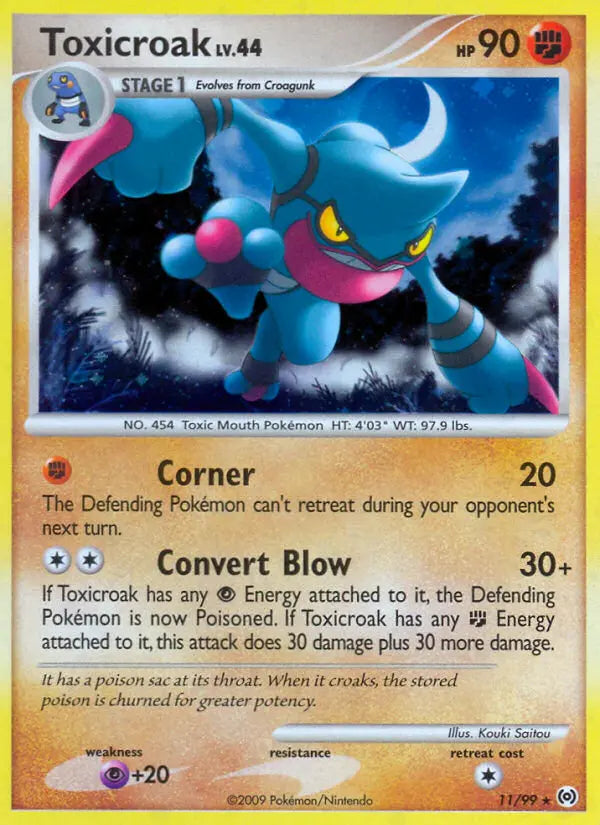 Toxicroak 11 Arceus Pokesingles