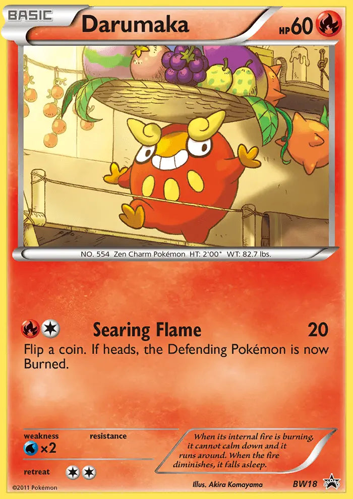 Darumaka BW18 BW Black Star Promos Pokesingles