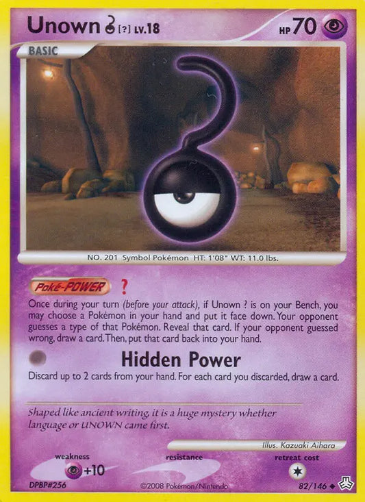 Unown ? 82 Legends Awakened Pokesingles