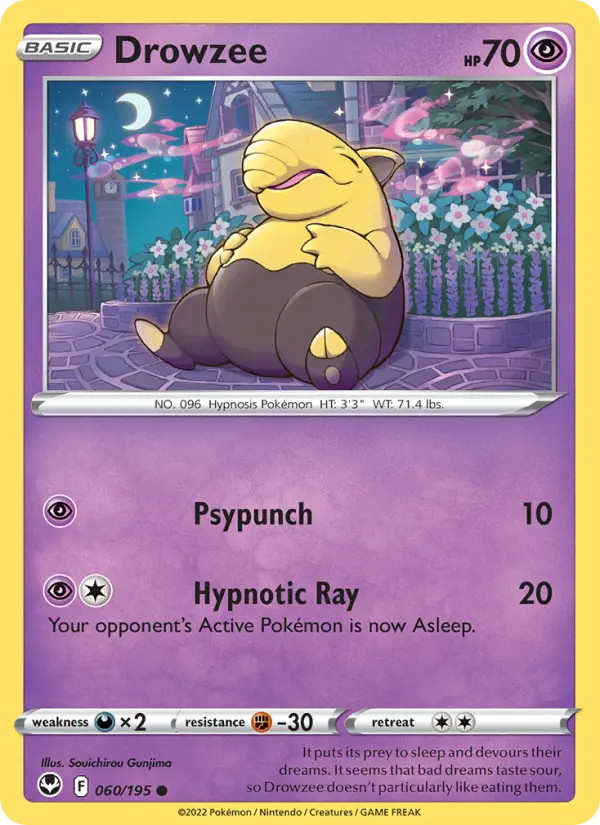 Drowzee 60 Silver Tempest Pokesingles
