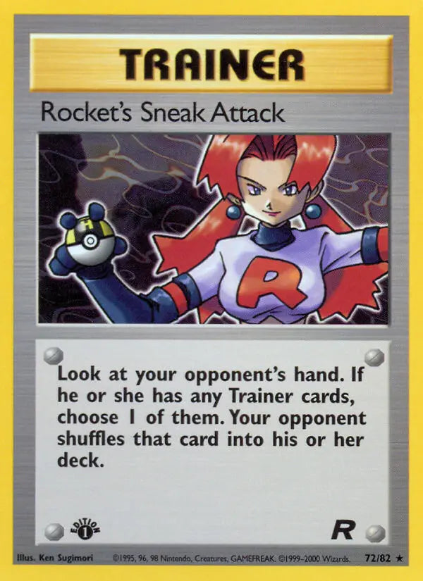 Rocket's Sneak Attack 72 Team Rocket Pokesingles