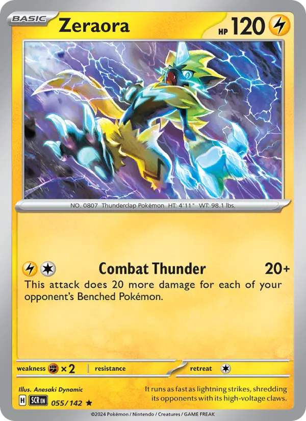Zeraora 55 Stellar Crown Pokesingles