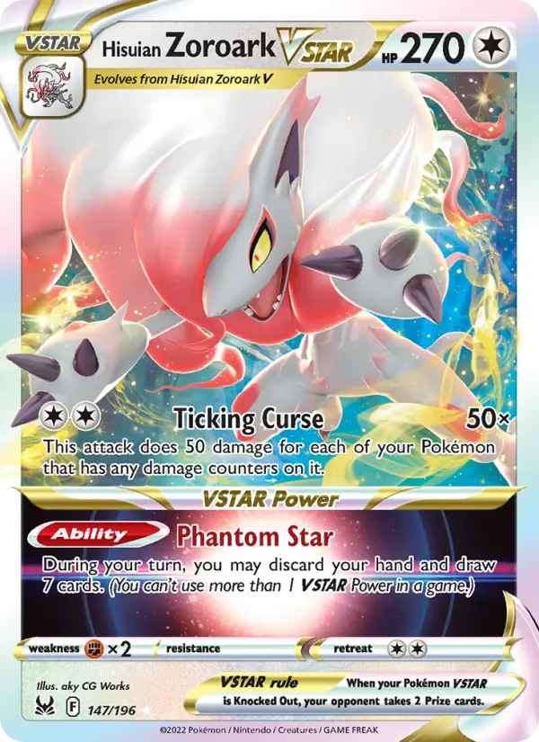Hisuian Zoroark VSTAR 147 Lost Origin Pokesingles