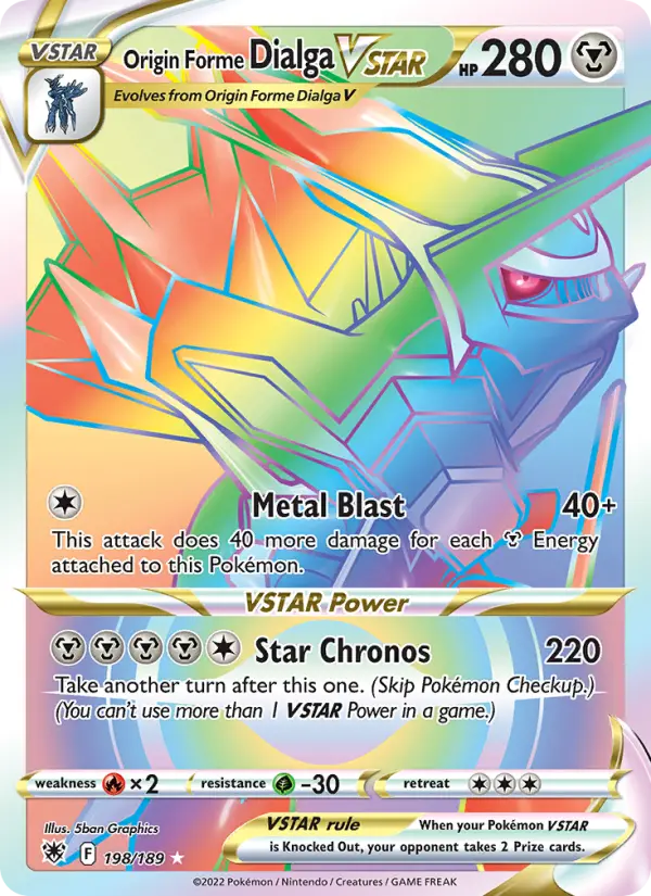 Origin Forme Dialga VSTAR 198 Astral Radiance Pokesingles