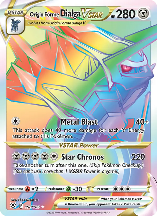 Origin Forme Dialga VSTAR 198 Astral Radiance Pokesingles