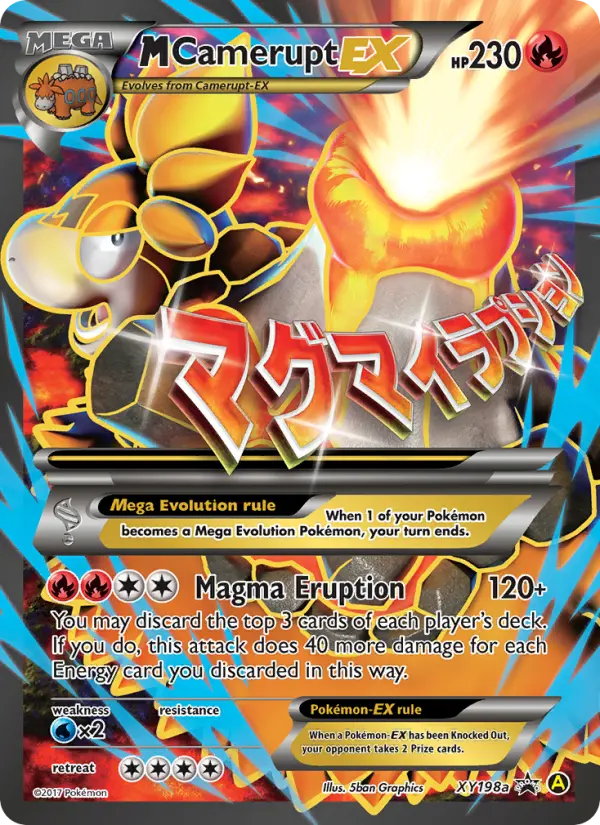M Camerupt-EX XY198a XY Black Star Promos Pokesingles