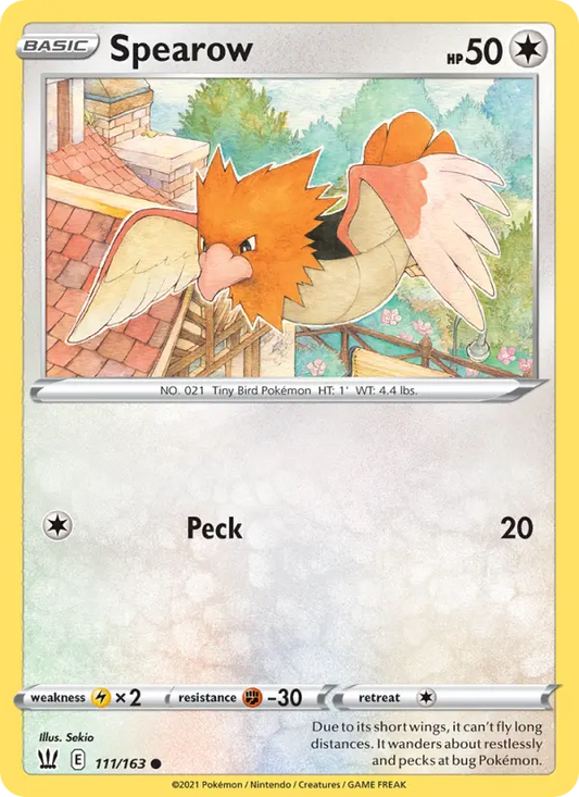 Spearow 111 Battle Styles Pokesingles