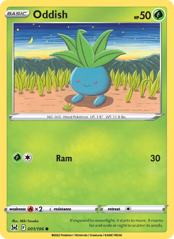 Oddish 1 Lost Origin Pokesingles