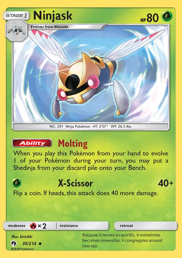 Ninjask 30 Lost Thunder Pokesingles