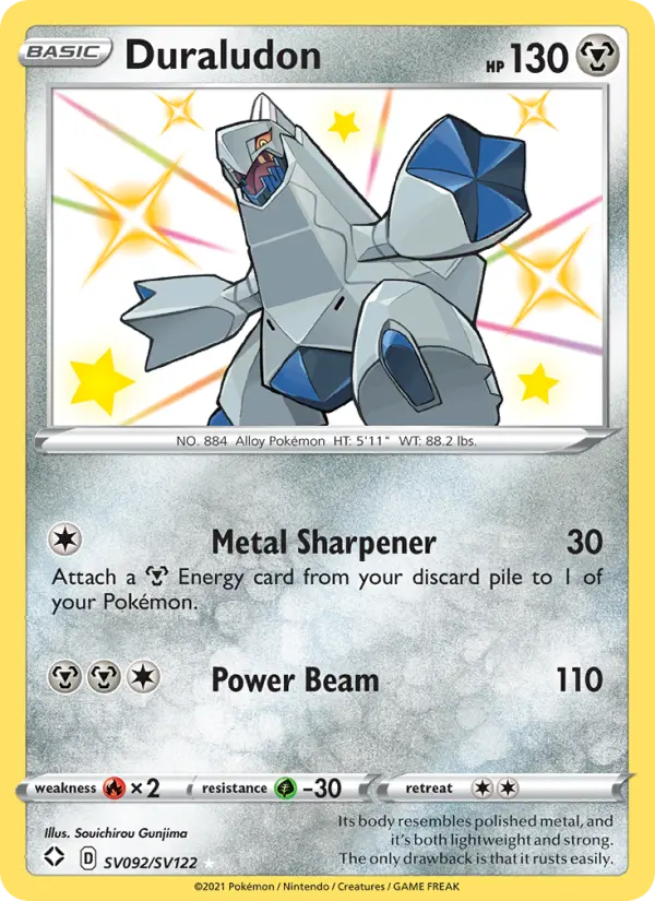 Duraludon SV092 Shining Fates Pokesingles