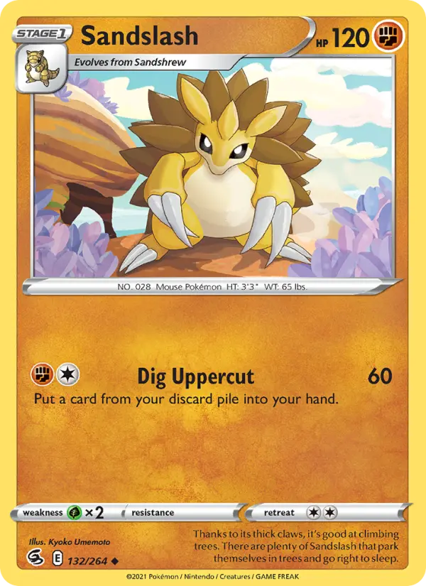 Sandslash 132 Fusion Strike Pokesingles