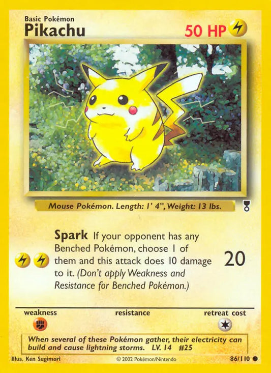 Pikachu 86 Legendary Collection Pokesingles