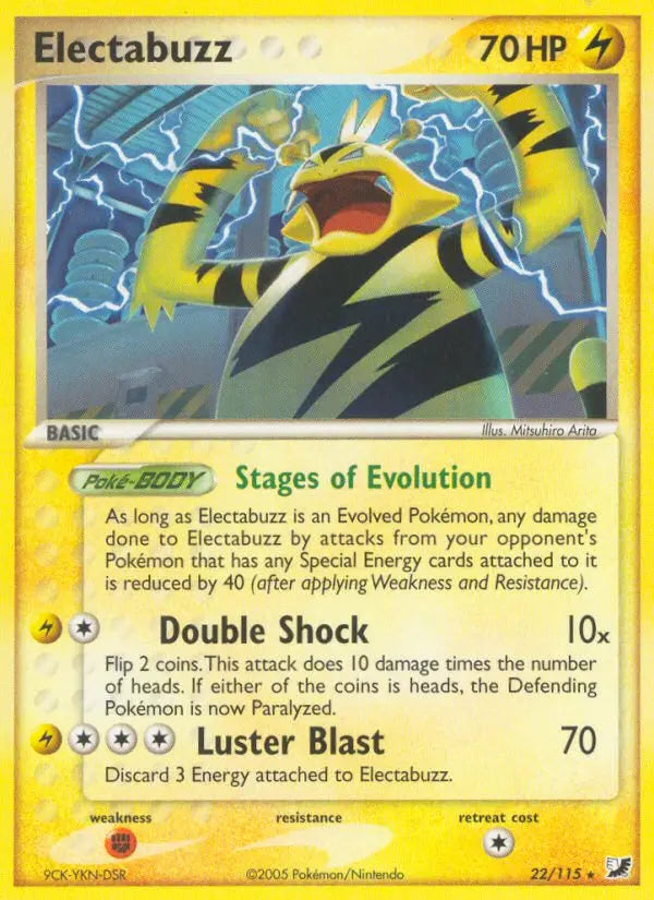 Electabuzz 22 Unseen Forces Pokesingles