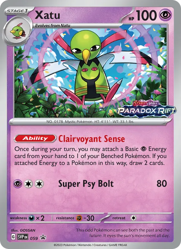 Xatu 59 SVP Black Star Promos Pokesingles