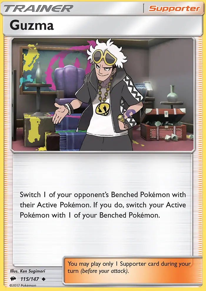 Guzma 115 Burning Shadows Pokesingles
