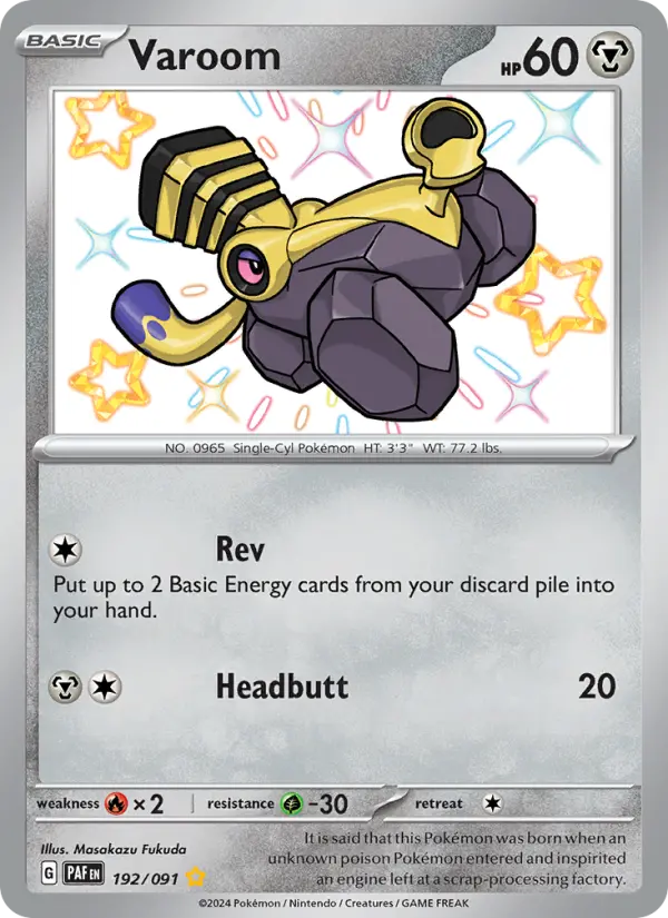 Varoom 192 Paldean Fates Pokesingles