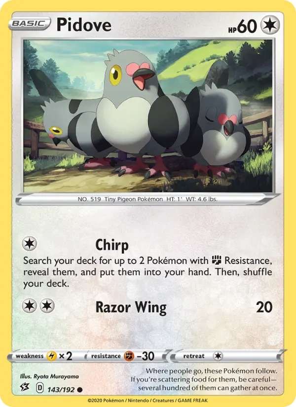 Pidove 143 Rebel Clash Pokesingles