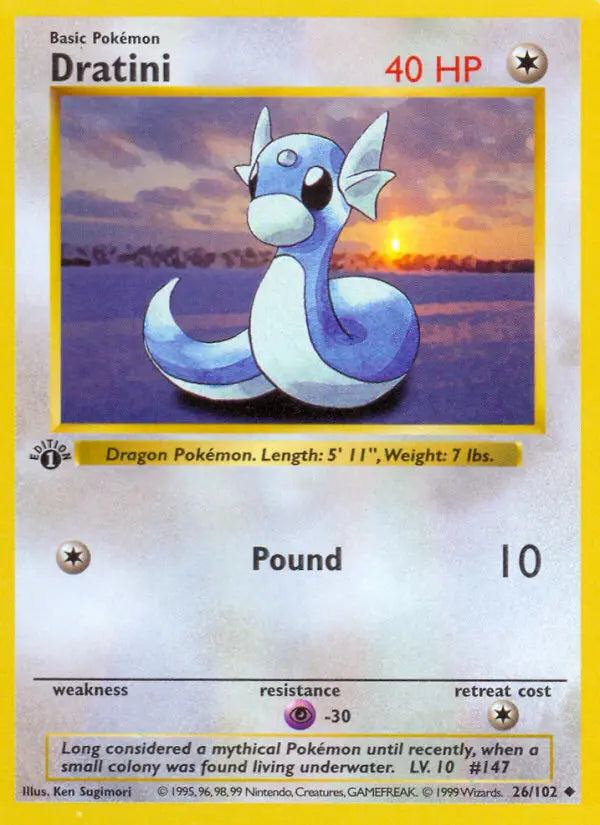 Dratini 26 Base Set Pokesingles