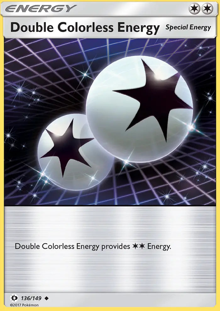 Double Colorless Energy 136 Sun & Moon Pokesingles