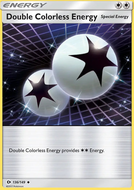 Double Colorless Energy 136 Sun & Moon Pokesingles