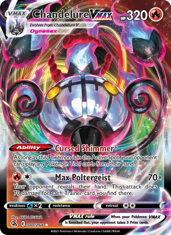 Chandelure VMAX 40 Fusion Strike Pokesingles