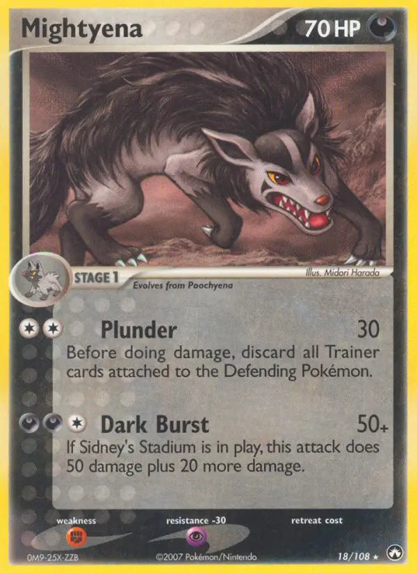 Mightyena 18 Power Keepers Pokesingles
