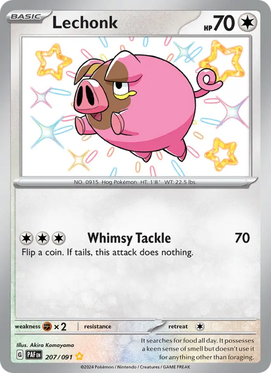 Lechonk 207 Paldean Fates Pokesingles