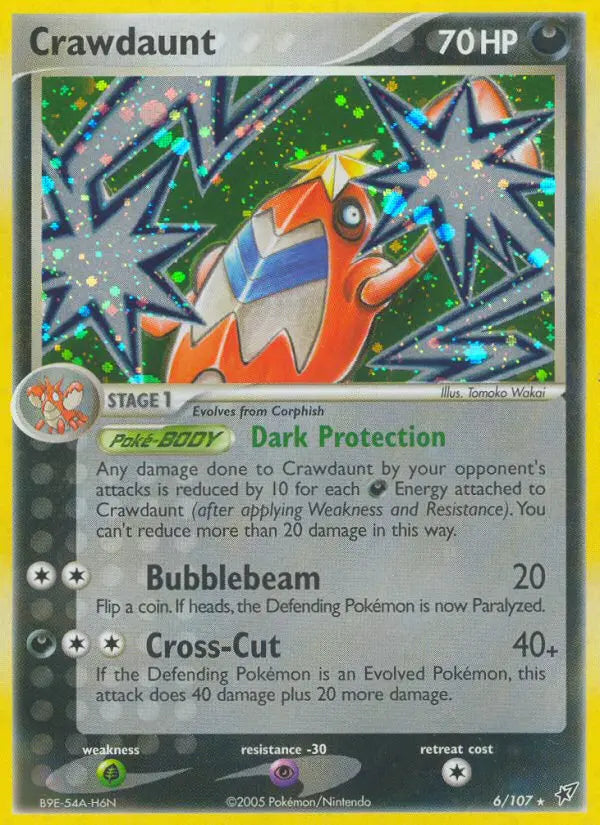 Crawdaunt 6 Deoxys Pokesingles