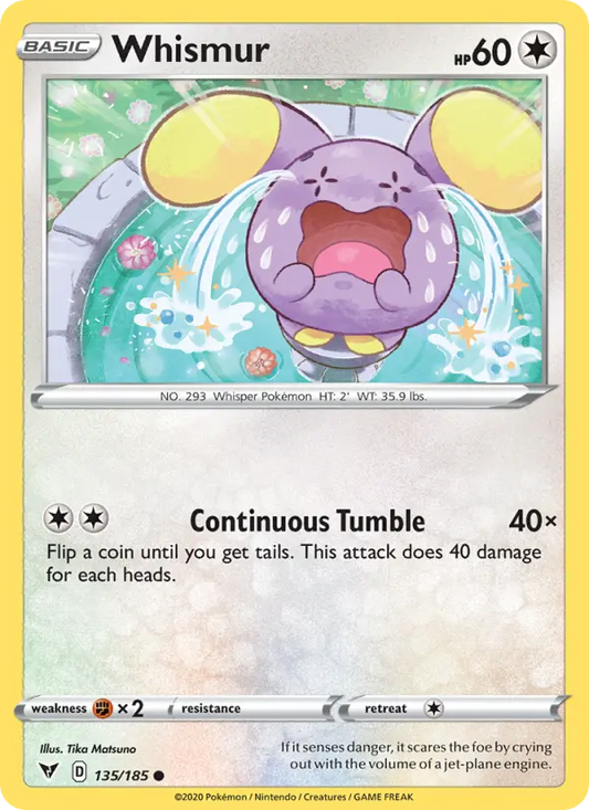 Whismur 135 Vivid Voltage Pokesingles
