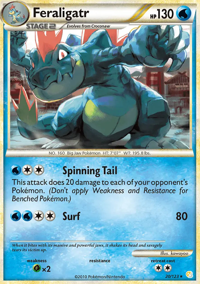 Feraligatr 20 HeartGold SoulSilver Pokesingles