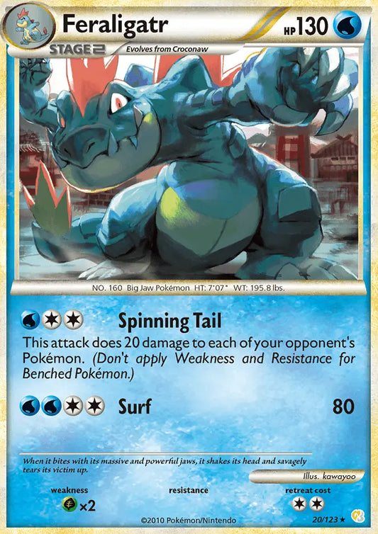 Feraligatr 20 HeartGold SoulSilver Pokesingles