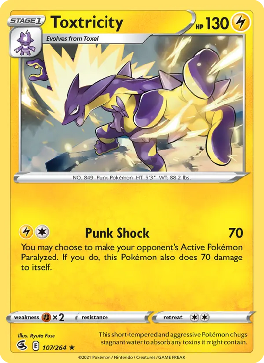 Toxtricity 107 Fusion Strike Pokesingles
