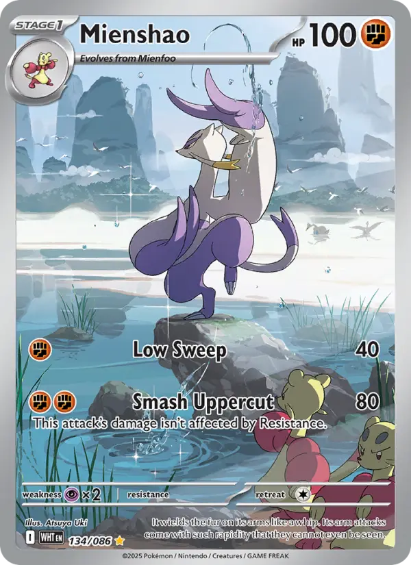 Mienshao 134 White Flare Pokesingles