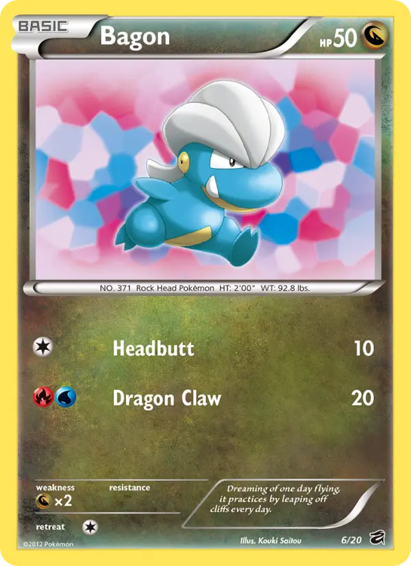 Bagon 6 Dragon Vault Pokesingles