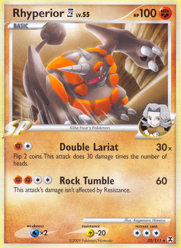 Rhyperior 4 32 Rising Rivals Pokesingles