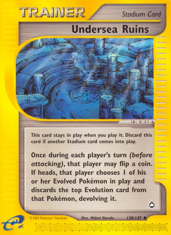 Undersea Ruins 138 Aquapolis Pokesingles