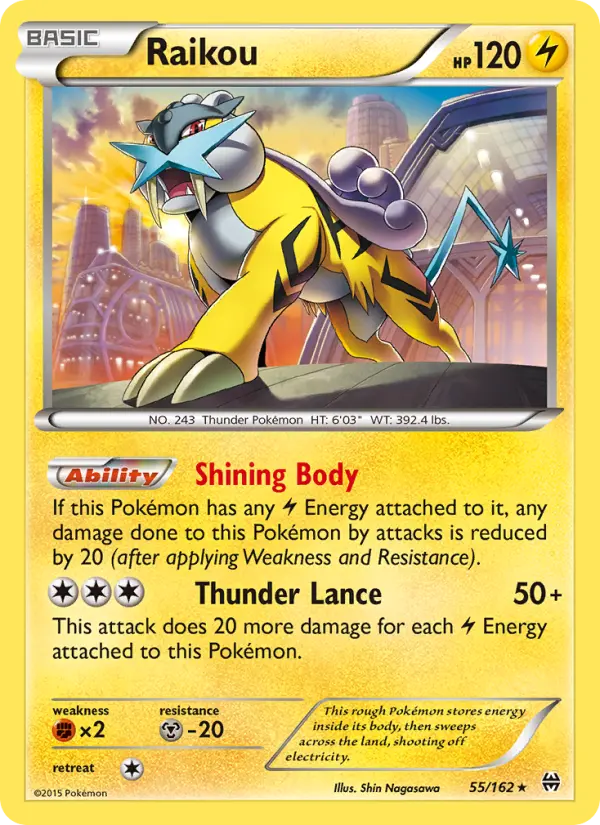 Raikou 55 BREAKthrough Pokesingles