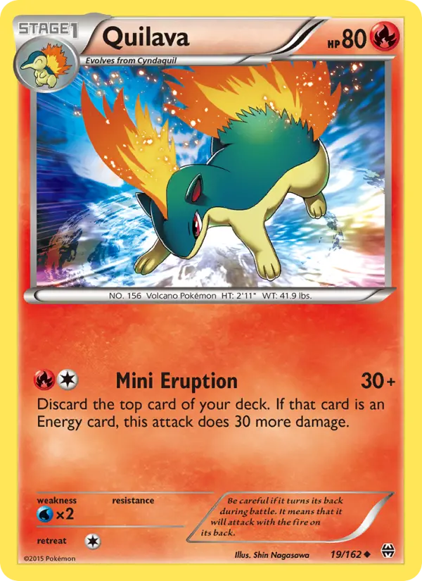 Quilava 19 BREAKthrough Pokesingles