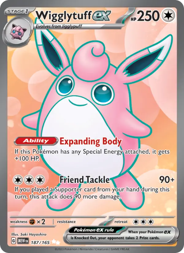 Wigglytuff ex 187 151 Pokesingles