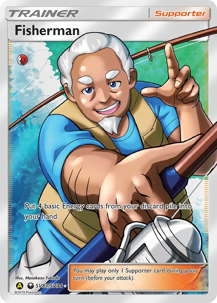 Fisherman SV83 Hidden Fates Shiny Vault Pokesingles