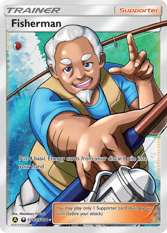 Fisherman SV83 Hidden Fates Shiny Vault Pokesingles