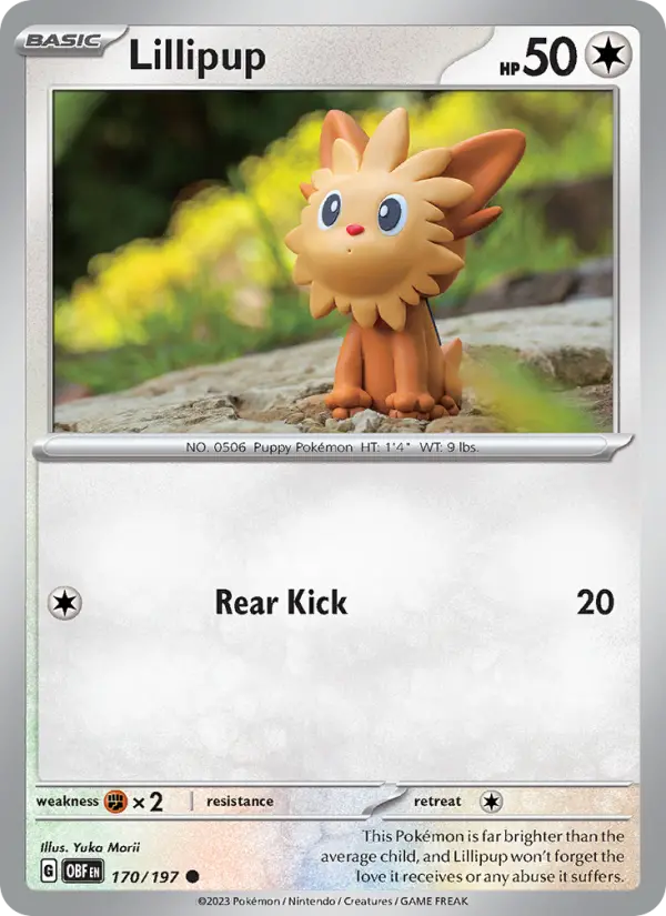 Lillipup 170 Obsidian Flames Pokesingles