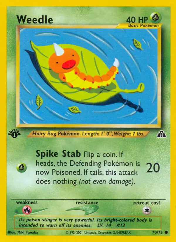 Weedle 70 Neo Discovery Pokesingles