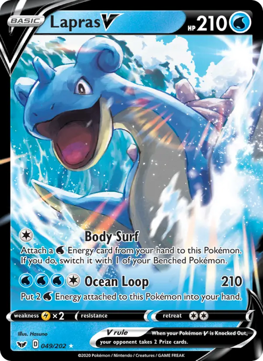 Lapras V 49 Sword & Shield Pokesingles