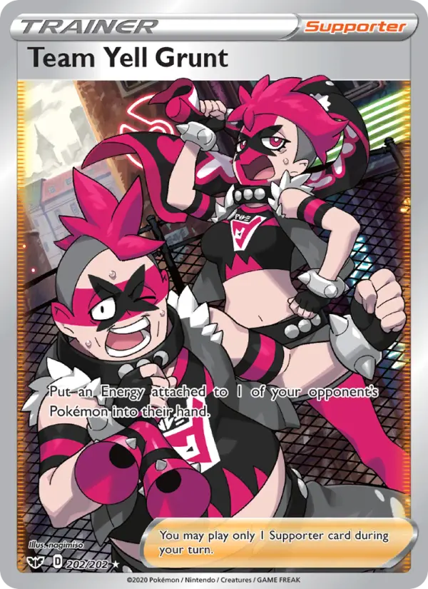 Team Yell Grunt 202 Sword & Shield Pokesingles