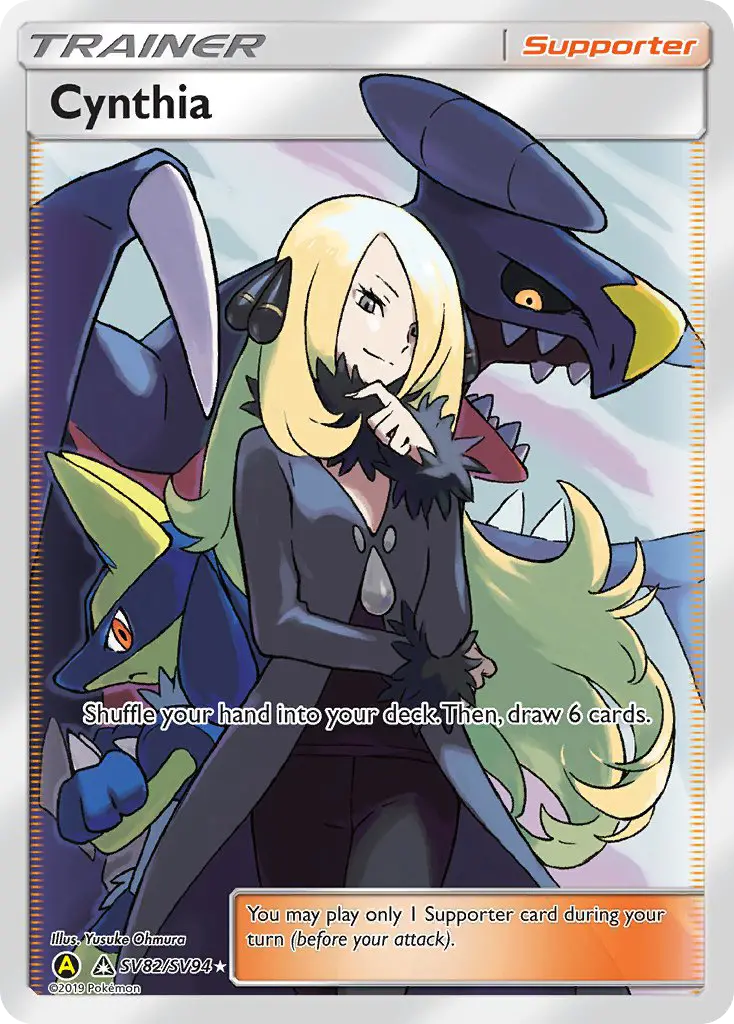 Cynthia SV82 Hidden Fates Shiny Vault Pokesingles