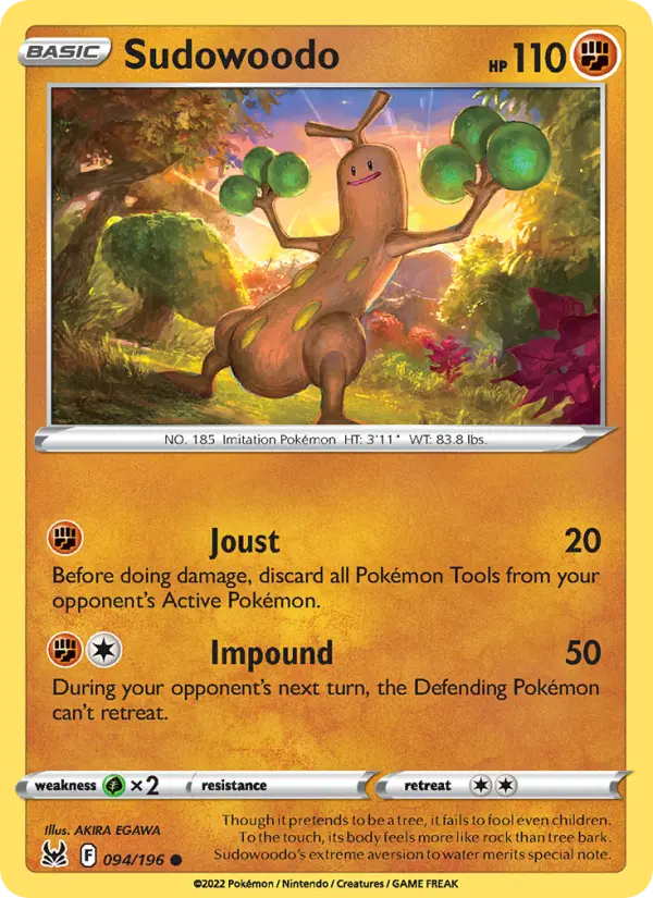 Sudowoodo 94 Lost Origin Pokesingles