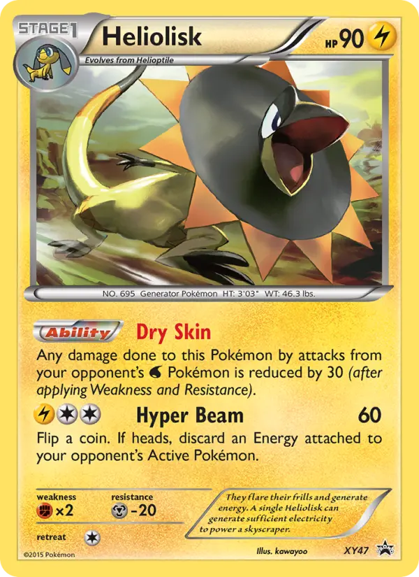 Heliolisk XY47 XY Black Star Promos Pokesingles