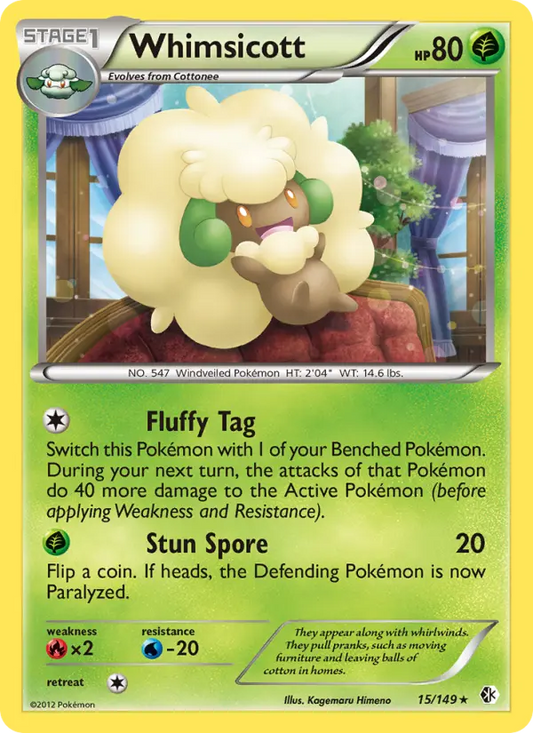 Whimsicott 15 Boundaries Crossed Pokesingles